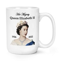 Her Majesty Queen Elizabeth Ii 1926 - 2022 426Ml GroßE Tasse Andenken Geschenk
