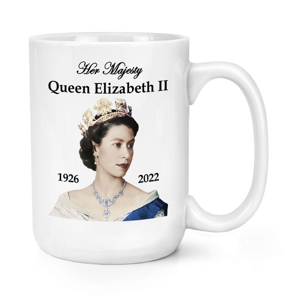 Her Majesty Queen Elizabeth Ii 1926 - 2022 426Ml GroßE Tasse Andenken Geschenk-image