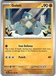 Golett 087/162 Temporal Forces Common Near Mint Pokemon Card