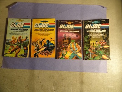 G.I.JOE 4-BOOK LOT OPERATION , TIME MACHINE STAR RAIDER KILLER COMET JUNGLE DOOM