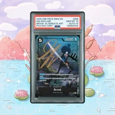 PSA 10 Auto 10 Dual 2025 One Piece Brook EB02-048 Alt Art Ian Sinclair Signed