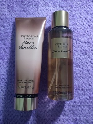 Victoria's Secret Bare Vanilla Fragrance Lotion & Mist Set, 8 fl oz & 8.4 fl oz