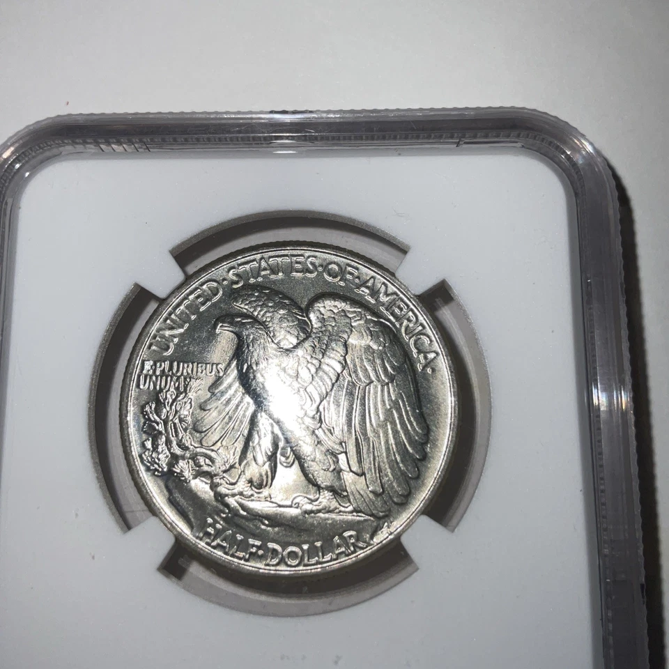 NGC 1944. 50C. WALKING LIBERTY SILVER HALF DOLLAR. MS65 - Image 3 of 3