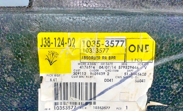 Amortiguador de energía trasero Buick Rendezvous 2002-2007 nuevo original OEM, P/N 10353577 Foto 4 de 4