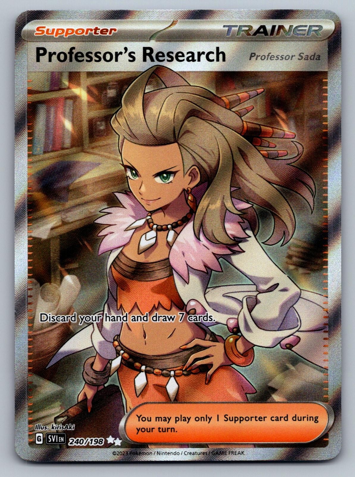 Professor's Research (Professor Sada) 240/198 Scarlet & Violet Pokemon NM