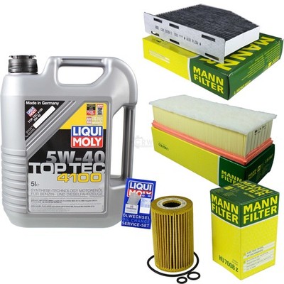 INSPEKTIONSKIT FILTER LIQUI MOLY ÖL 5L 5W-40 für VW Passat Alltrack 365 2.0 TDI