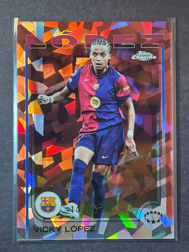 2024-25 Topps Chrome Sapphire Vicky Lopez Gold /50 UEFA Women's Champions League