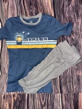 Carter  s Snug Fit Pj Size 12 Game On Short Sleeve/ Pants NEW