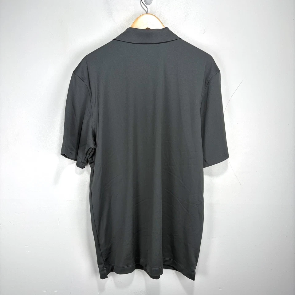 Рубашка поло для гольфа мужская Harvard Crimson Nike Dri Fit XL серая впитывающая влагу - Изображение 4 из 4