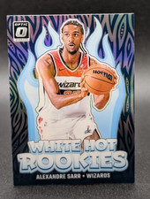 2024-25 Panini Donruss Optic White Hot Rookies Silver #14 Alexandre Sarr Wizards
