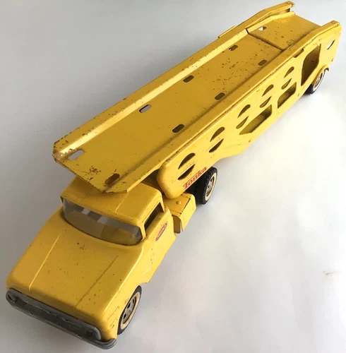 Tonka #840 Car Carrier Motor Transport 1960s Vintage Original Paint