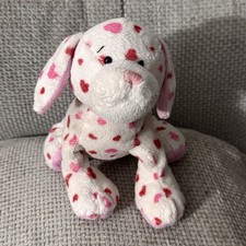 Webkinz Love Puppy Dog Pink Red Hearts Plush Stuffed Animal No Code GANZ HM131