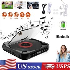 Rechargeable CD Player With Bluetooth Portable Personal Cd Players For Car Home
