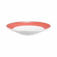 Seltmann Weiden Suppenteller Rund Mit Fahne Liberty Pure Colors Flamingo Red Rot