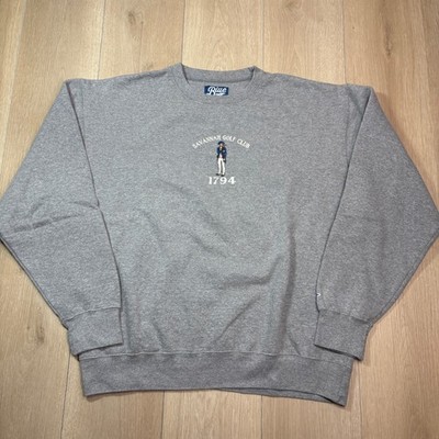 Savannah Golf Club 1794 Mens Graphic Crewneck Sweatshirt Gray Blue 84 Large