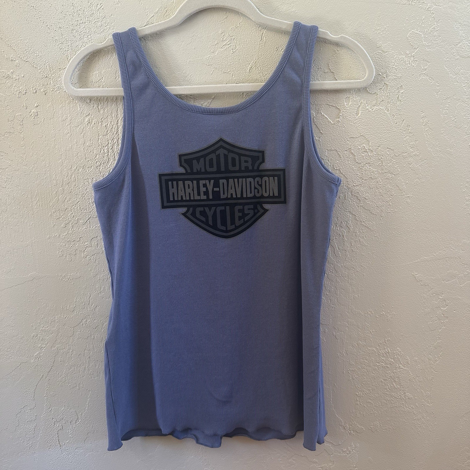 Harley Davidson Blue Basic Ribbed Snap Button Gru… - image 4