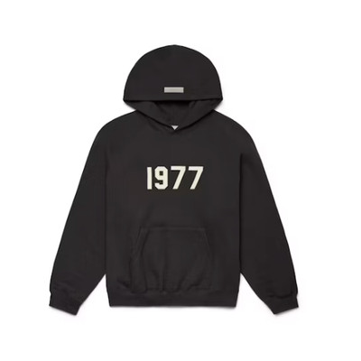 Fear of God Essentials 1977 Hoodie Iron 192BT212050F Authentic Brand New Fashion
