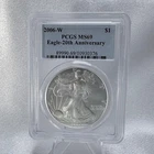 2006-W American Silver Eagle PCGS MS69 20th Anniversary West Point Mint [N8]