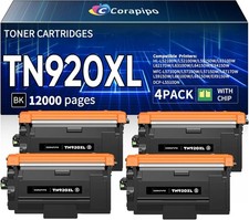 NEW 4 Pack Toner Cartridges TN920XL TN920 for Brother HL-L6210DW L5210DW L6310DW