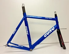 Guru CRON'alu 61cm C-T Aero Aluminum Time Trial Frame Carbon Fork/Seatpost +