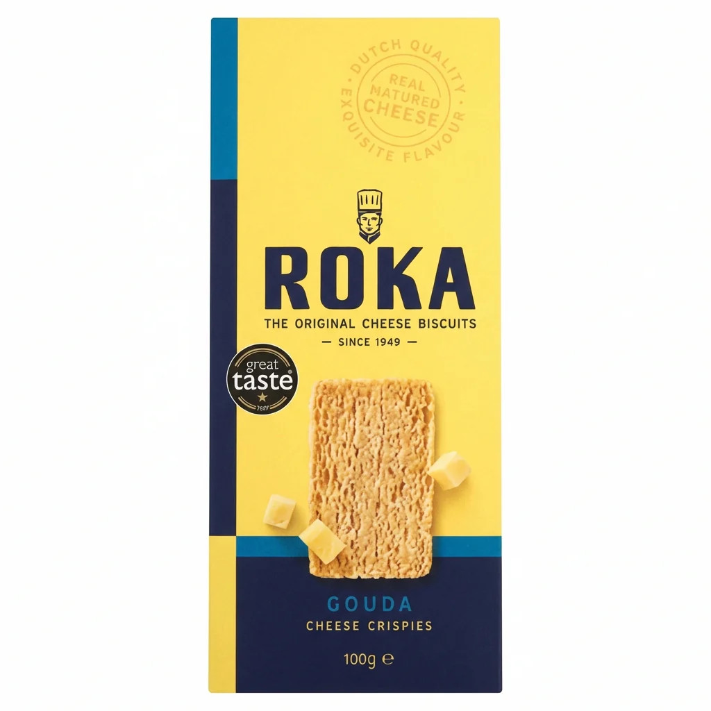 Roka Cheese Crispies 100g Dutch Crispy Keto Snack Bites