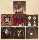 KISS Vinyl LPs Lot Of 7 Destroyer Dynasty Alive II Rock Roll Over Ace Paul Gene