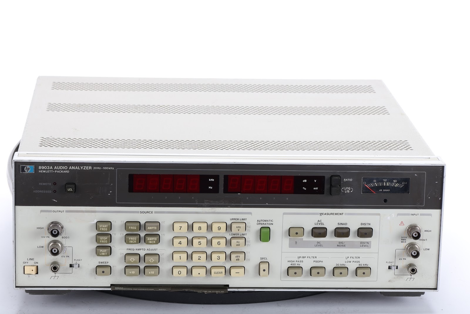 HP 8903A Audio Analyzer 20Hz - 100kHz - AS IS For Parts