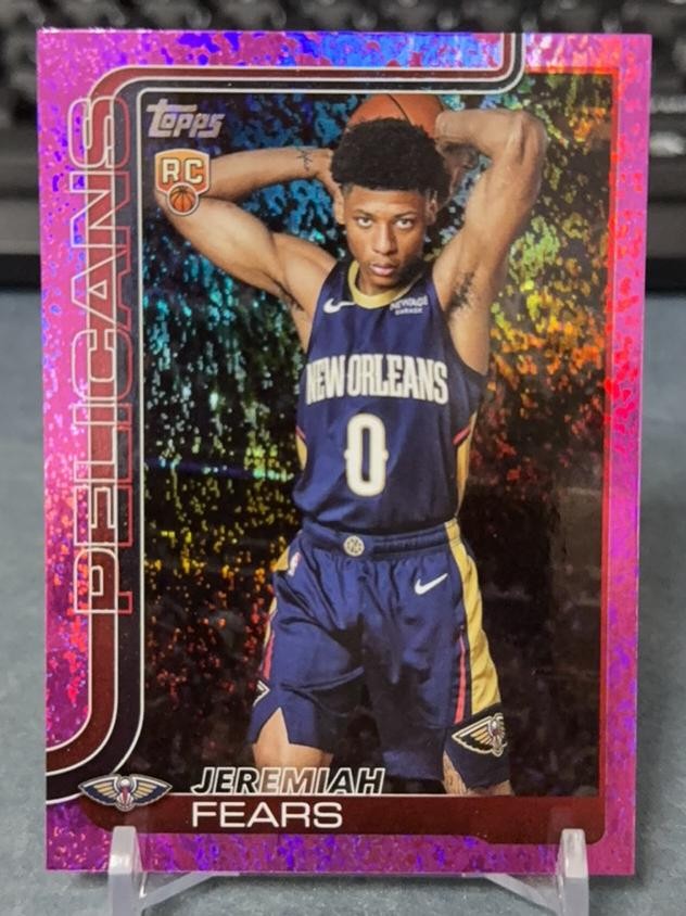 2025-26 Topps Flagship Jeremiah Fears #207 RC Rookie Pink Speckle