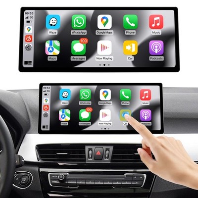 Ultra Thin 12.3' Wireless CarPlay Linux Touch Screen for BMW NBT X1 F48 NBT
