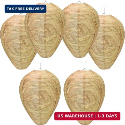 Halatool Hanging Fake Wasp Nest Decoy Outdoor Fake Hornets Nest Decor for Home a