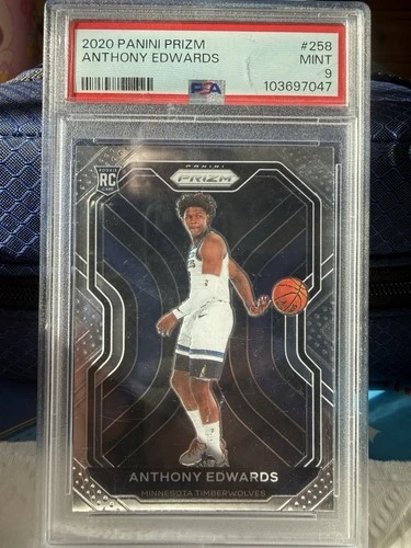 2020-21 Panini Prizm Anthony Edwards #258 (RC) PSA 9 Minnesota Timberwolves