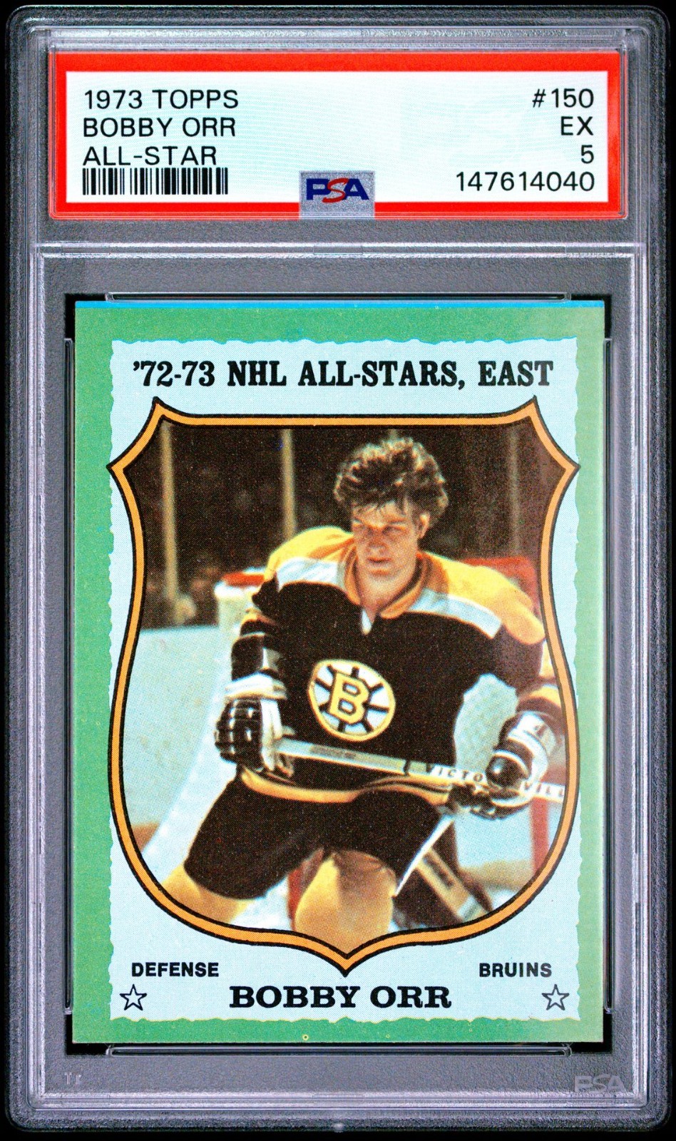 1973 TOPPS #150 BOBBY ORR ALL-STAR - Boston Bruins - PSA 5 - 147614040🔥🏒🔥