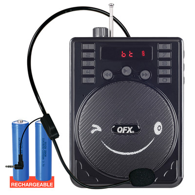 QFX BT-92 3'' Portable Bodypack PA Speaker +Headworn Microphone +2 Batteries