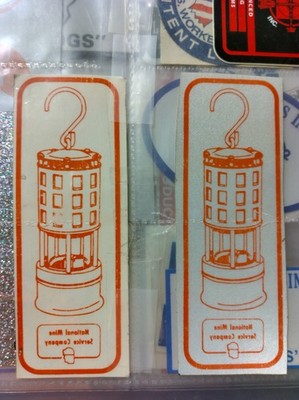 SUPER RARE COMPLETE SET OF 2 NATIONAL MINE SERVICE SAFETY LAMPS (NEVER FOR SALE)