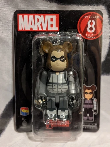 Marvel X-Men Winter Soldier Bearbrick 100% Medicom Keychain Be@rbrick