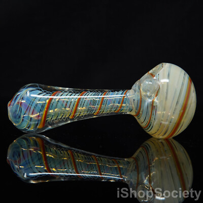 4.5'' Fumed Spiral Vortex Tobacco Smoking Pipe Thick Collectible Pipes - P606A