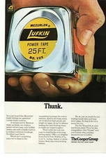 1971 Mezurlok Lufkin Power Tape Measure Advertisement The Cooper Group