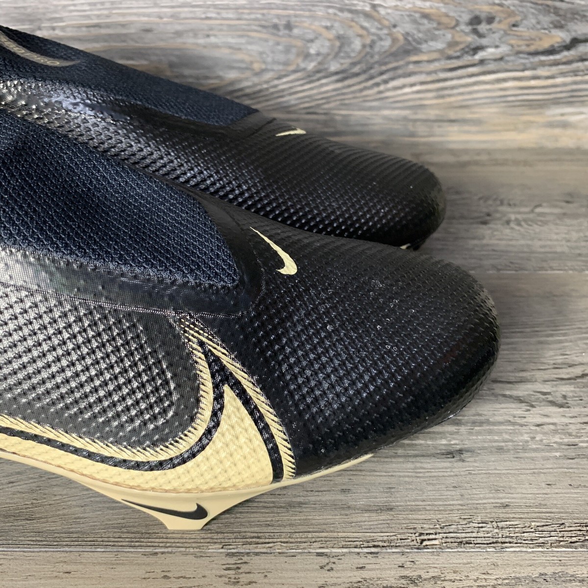 Nike Vapor Edge 360 Pro Football Cleats Black Gold CV6345 