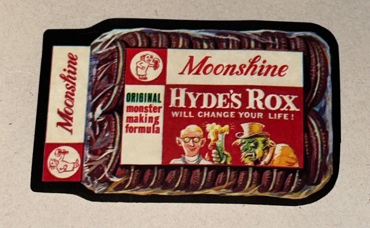 Wacky Packages Hyde's Rox Cookies Topps Vintage 1973 Used Sticker