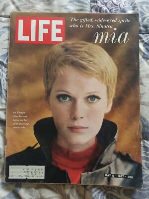 Vintage LIFE Magazine May 5 1967 Mia Farrow as Mrs. Sinatra