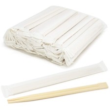  100 Pairs Disposable Bamboo Chopsticks - Premium Individually Wrapped Splin...