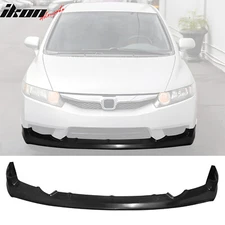 Fits 09-11 Honda Civic Sedan JS Style Unpainted Front Bumper Lip Spoiler PU