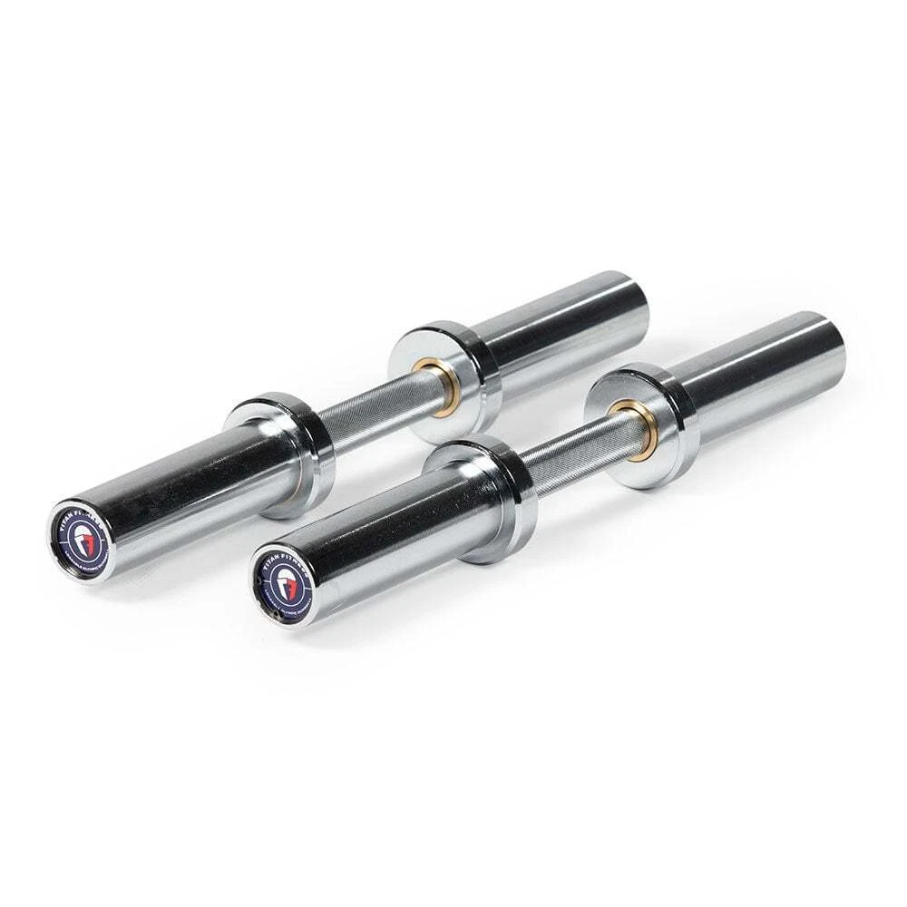 Titan Fitness Pair 20in Loadable Olympic Dumbbell Bars, 400 LB Capacity Each
Opens in a new window o