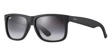 LENSES ONLY!! for Ray Ban Justin RB4165 gradient grey, Eye Size 51. Solo Lentes!