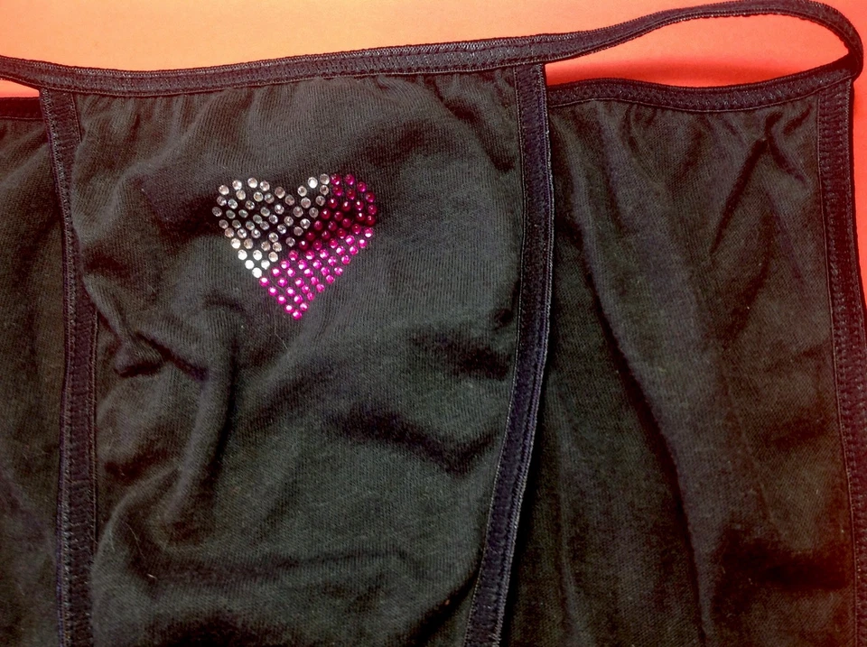 Bragas, bikinis Fredrick's Of Hollywood para mujer 100 % algodón talla pequeña negras Foto 3 de 4