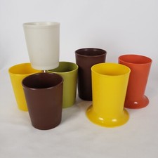Vintage Tupperware Kids Tumblers Cups 1251 1318 1320 Mixed Lot of 7 Harvest