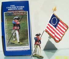 COLLECTORS SHOWCASE AMERICAN REVOLUTION CS00854 CONTINENTAL FLAG BEARER