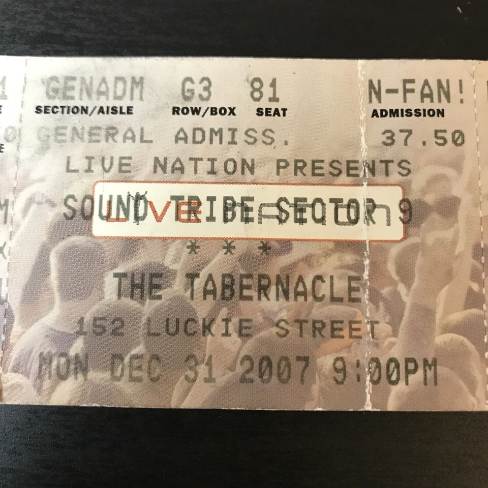 2 Ticket Stubs - STS9 2008 NYE Run, Tabernacle Atlanta Dec. 2007 - Image 3 of 3