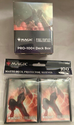 MTG Deck Box + Sleeve Set – Cloud (SOLDIER) Final Fantasy 7