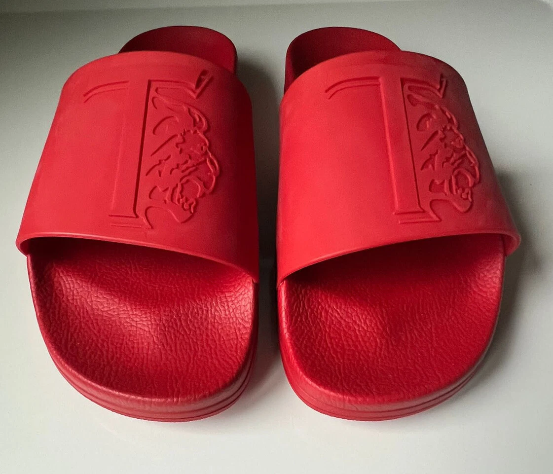 Men s Tods Red Designer Slides Size 44 eBay
